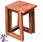 Solid Wood Wooden Lamp Table | Lamp Side Table | Side End Table | Zee Nesting Table