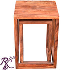 Solid Wood Wooden Lamp Table | Lamp Side Table | Side End Table | Zee Nesting Table
