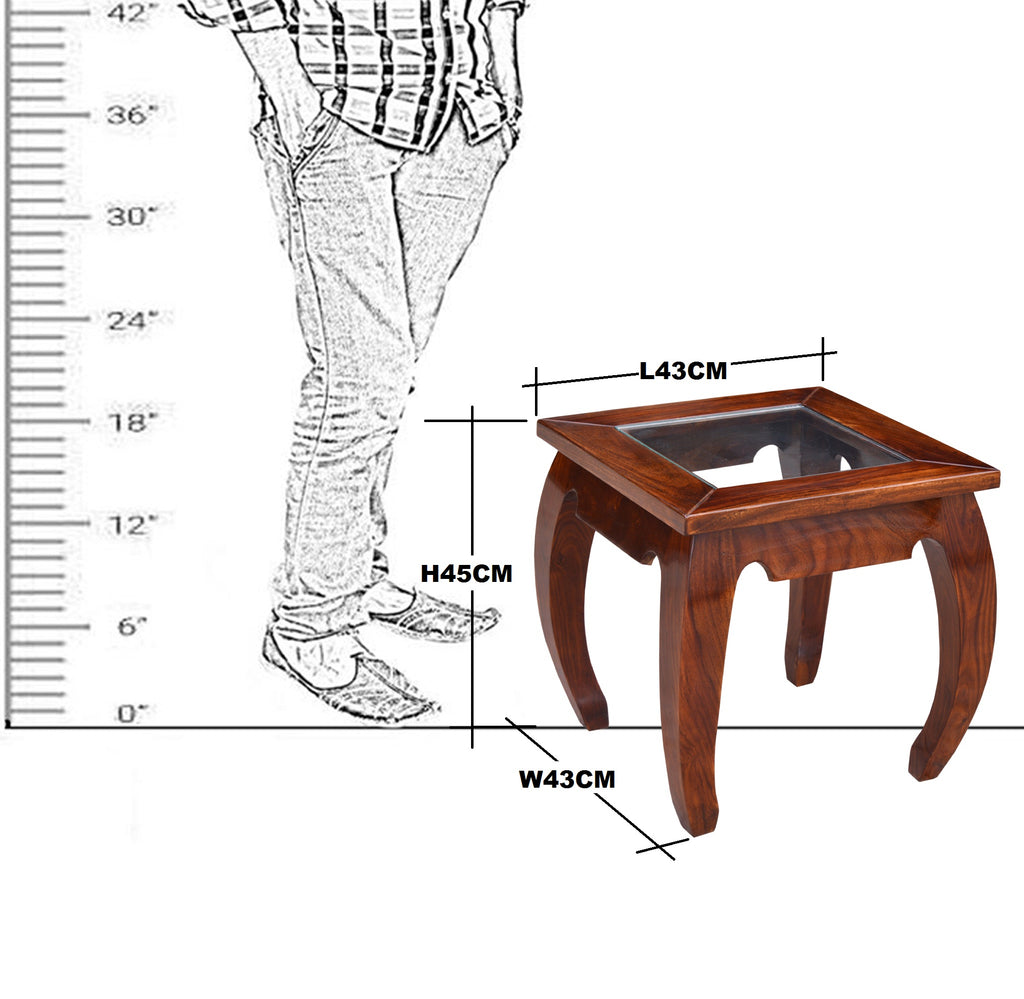 Solid Wood Lamp Side Table