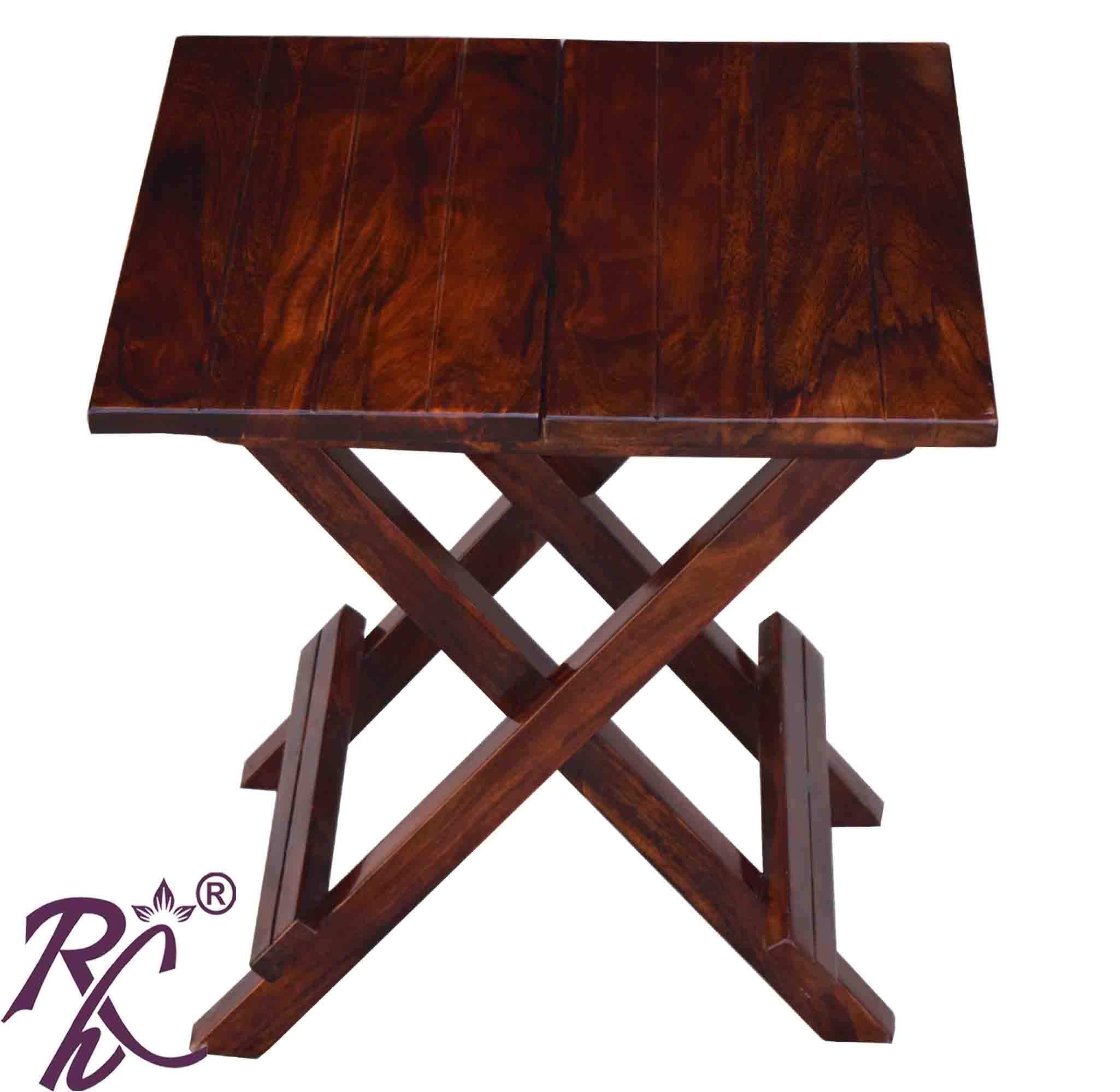 Solid Wooden Square Folding Table Lamp Table Lamp Side Table Side