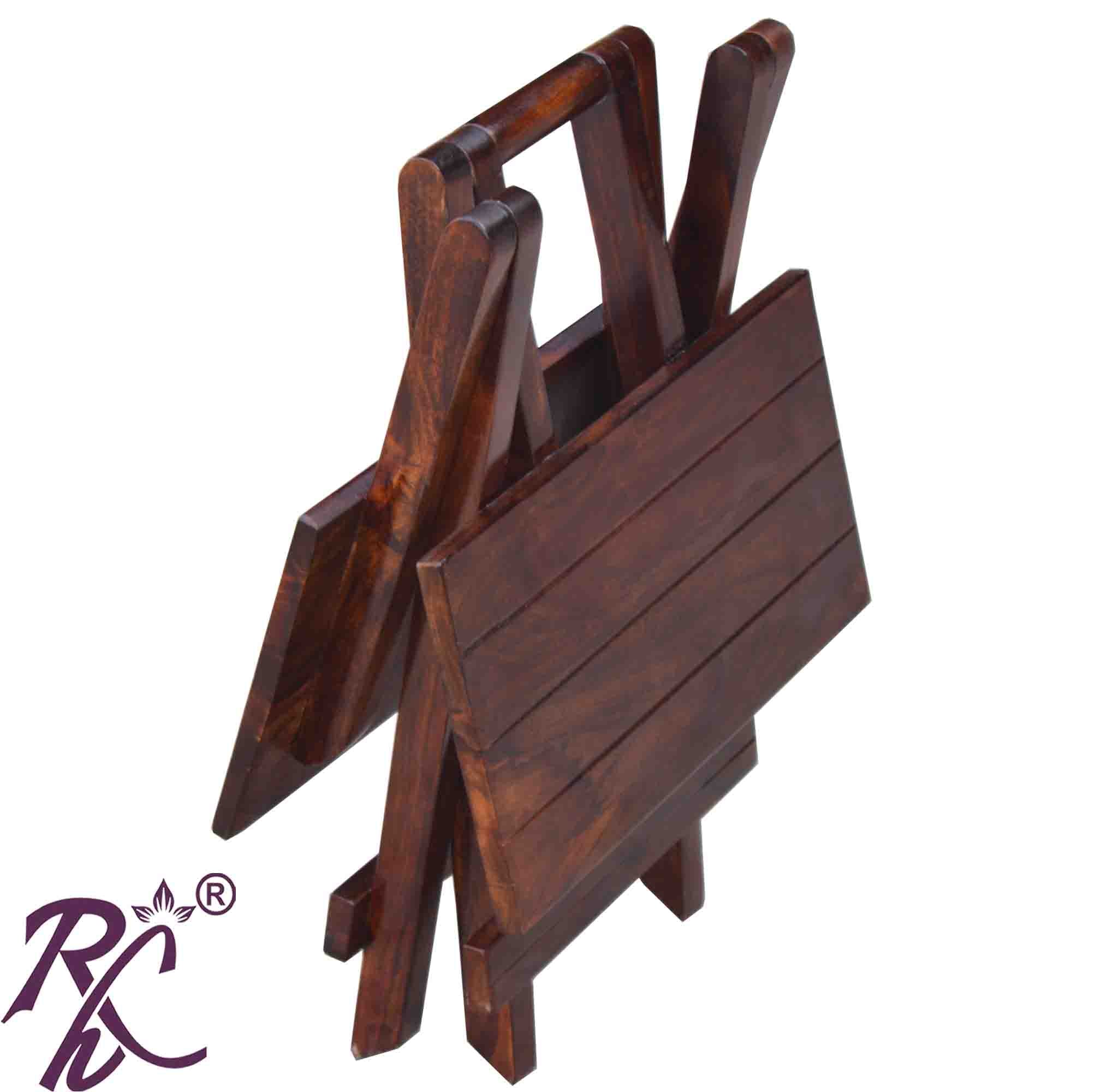 Solid Wooden Square Folding Table Lamp Table Lamp Side Table Side