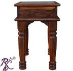 Solid Wood Jiksa Jali Design Lamp Side Table