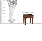 Solid Wood Jiksa Jali Design Lamp Side Table
