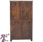 Solid Wood Brass Work L+T Design Kitchen Cabinet Small