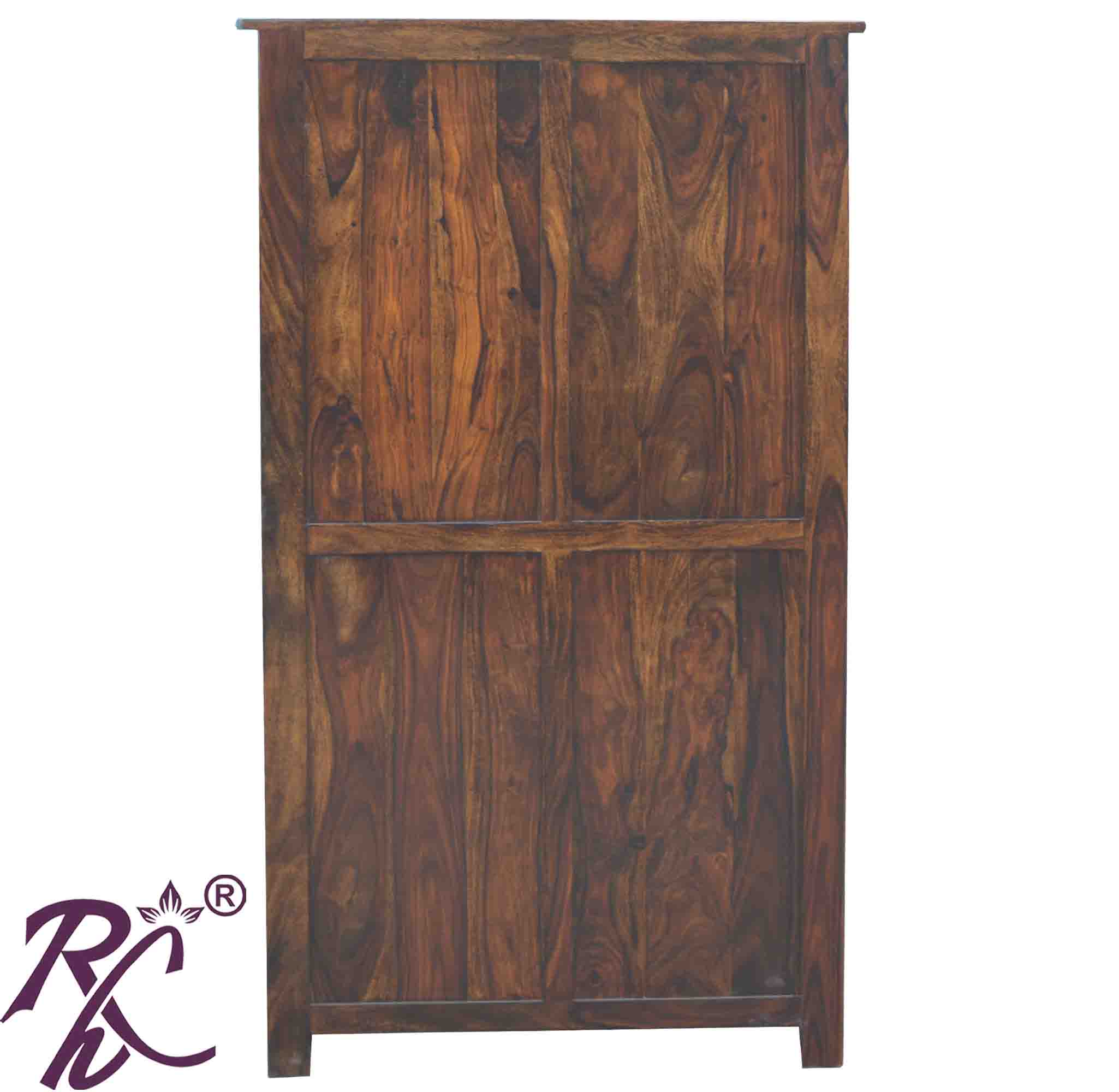 Solid Wood Brass Work L+T Design Kitchen Cabinet Small