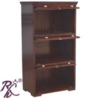 Solid Wood Three Glass Doors Kitchen Crockery Unit