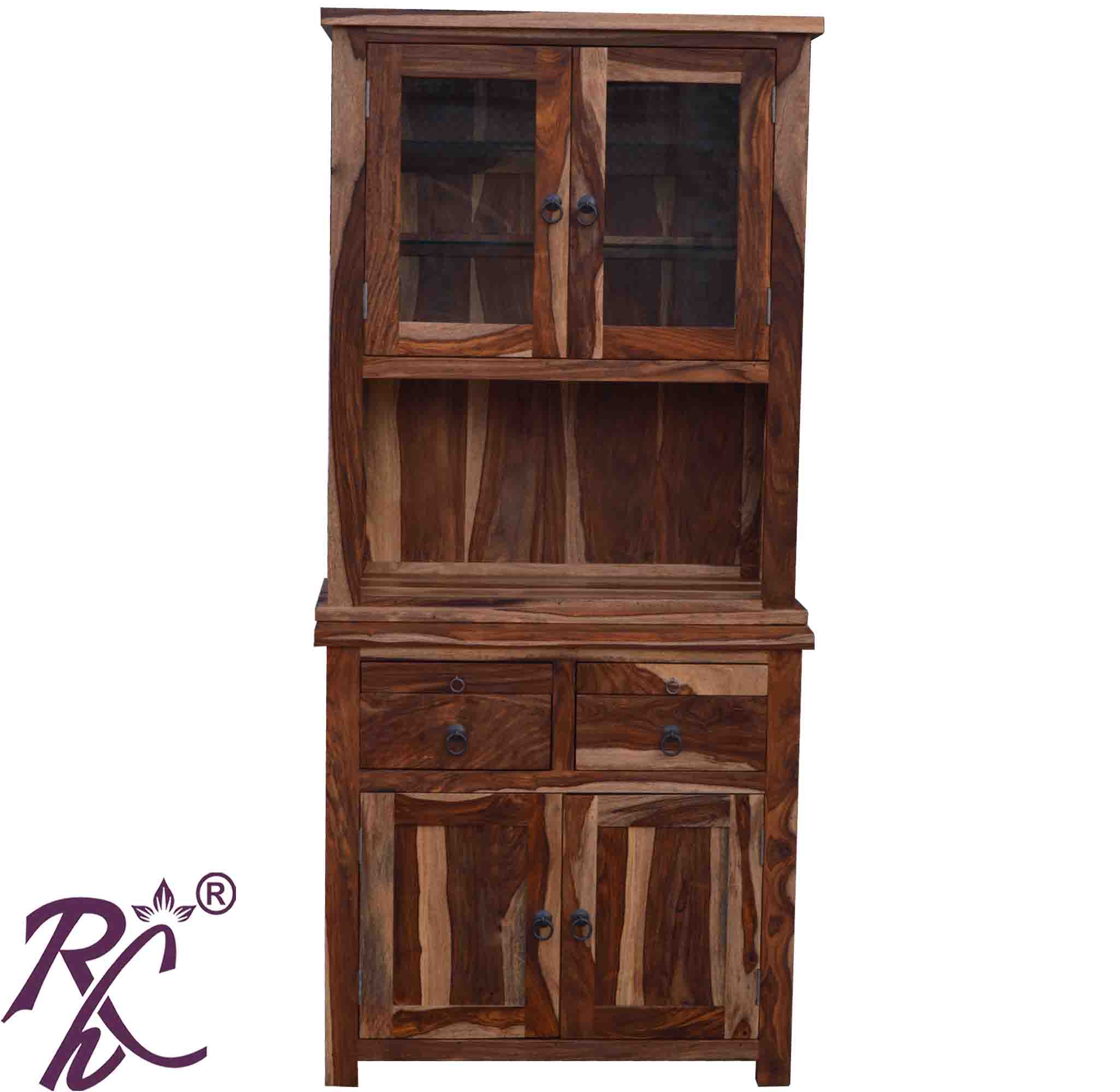 Solid Wood Iron Jali Kitchen Cabinet - RAJ HANDICRAFT