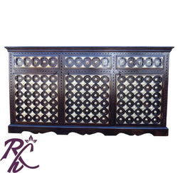 Solid Wood Brass Bakhra Sideboard