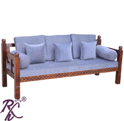 Solid Wood Jiksa Jali Sofa 3 Seater