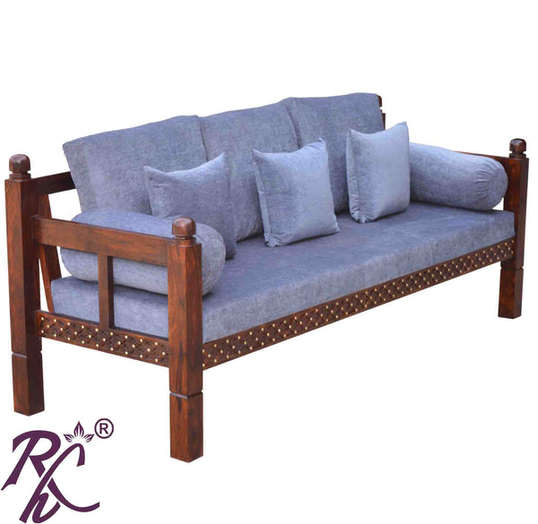 Solid Wood Jiksa Jali Sofa 3 Seater RAJ HANDICRAFT