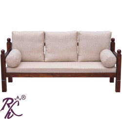 Solid Wood Sofa 3 Seater