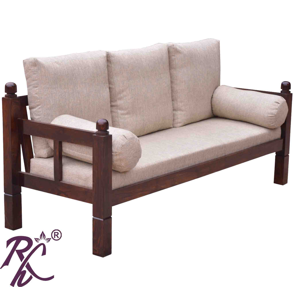 Solid Wood Sofa 3 Seater