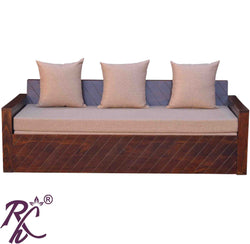Solid Wooden Sofa Cum Bed