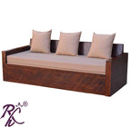 Solid Wooden Sofa Cum Bed