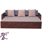 Solid Wooden Sofa Cum Bed