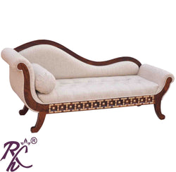 Solid Wooden Brass L+T Design Couch