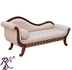 Solid Wooden Brass L+T Design Couch