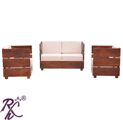 SOLID WOOD VOTED SOFA SET  4 SEATER