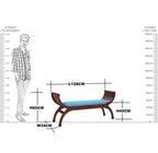 Solid Wood C-Nut  Design Sofa 2 Seater