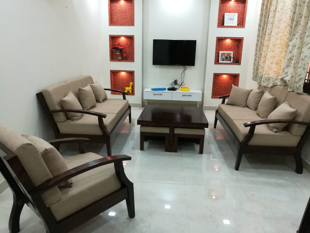 Solid Wooden Raj Sofa 5 Seater