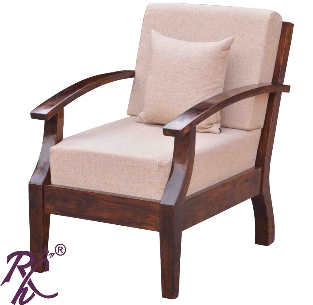Solid Wooden Sofa One Seater