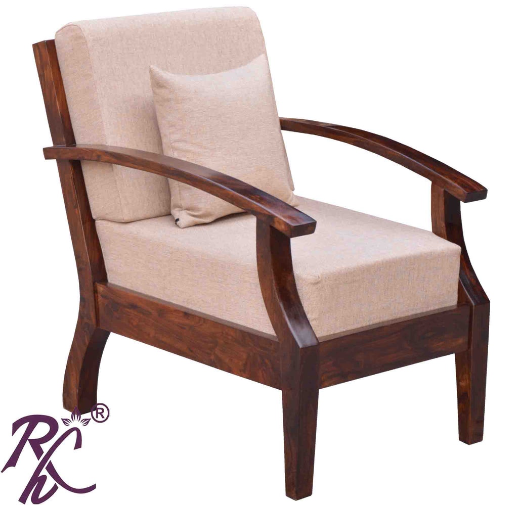 Solid Wooden Sofa One Seater