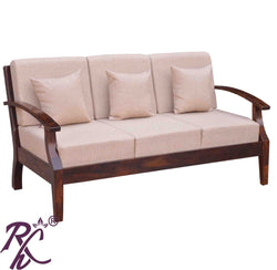 Solid Wooden Sofa 3 Seater