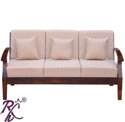 Solid Wooden Sofa 3 Seater