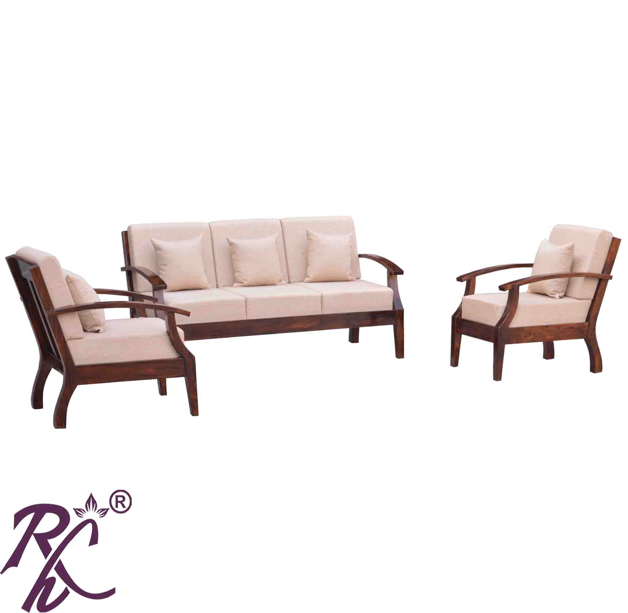 Solid Wooden Raj Sofa 5 Seater