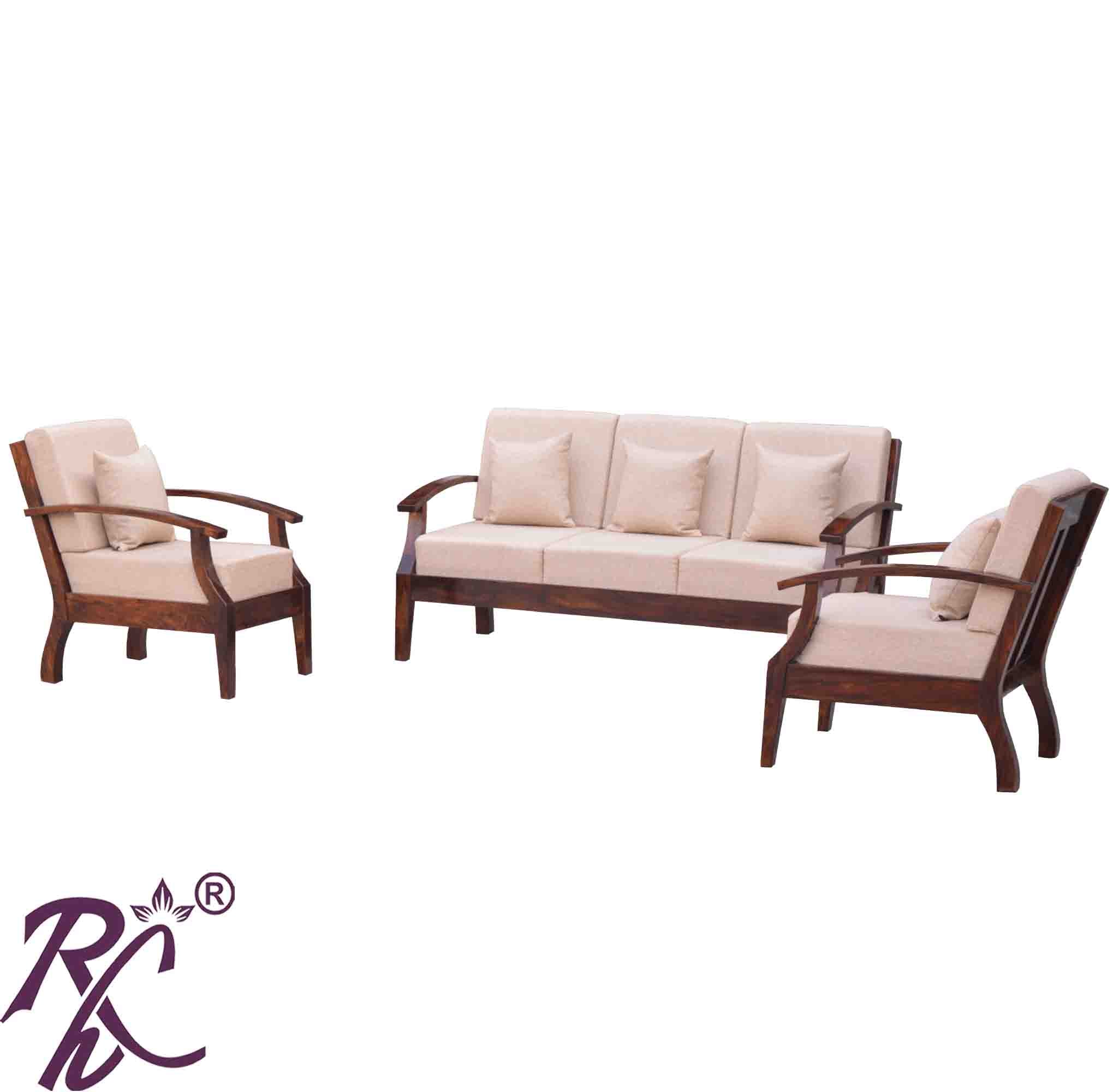 Solid Wooden Raj Sofa 5 Seater