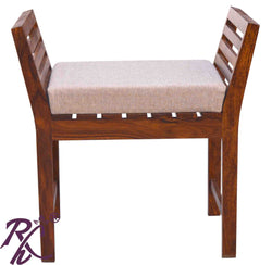 Solid Wooden Stripe Design Sofa One Seater