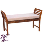 Solid Wood Stripe Design Sofa Set 4 Seater