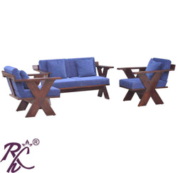 SOLID WOOD CROSSIA SOFA SET 4 SEATER