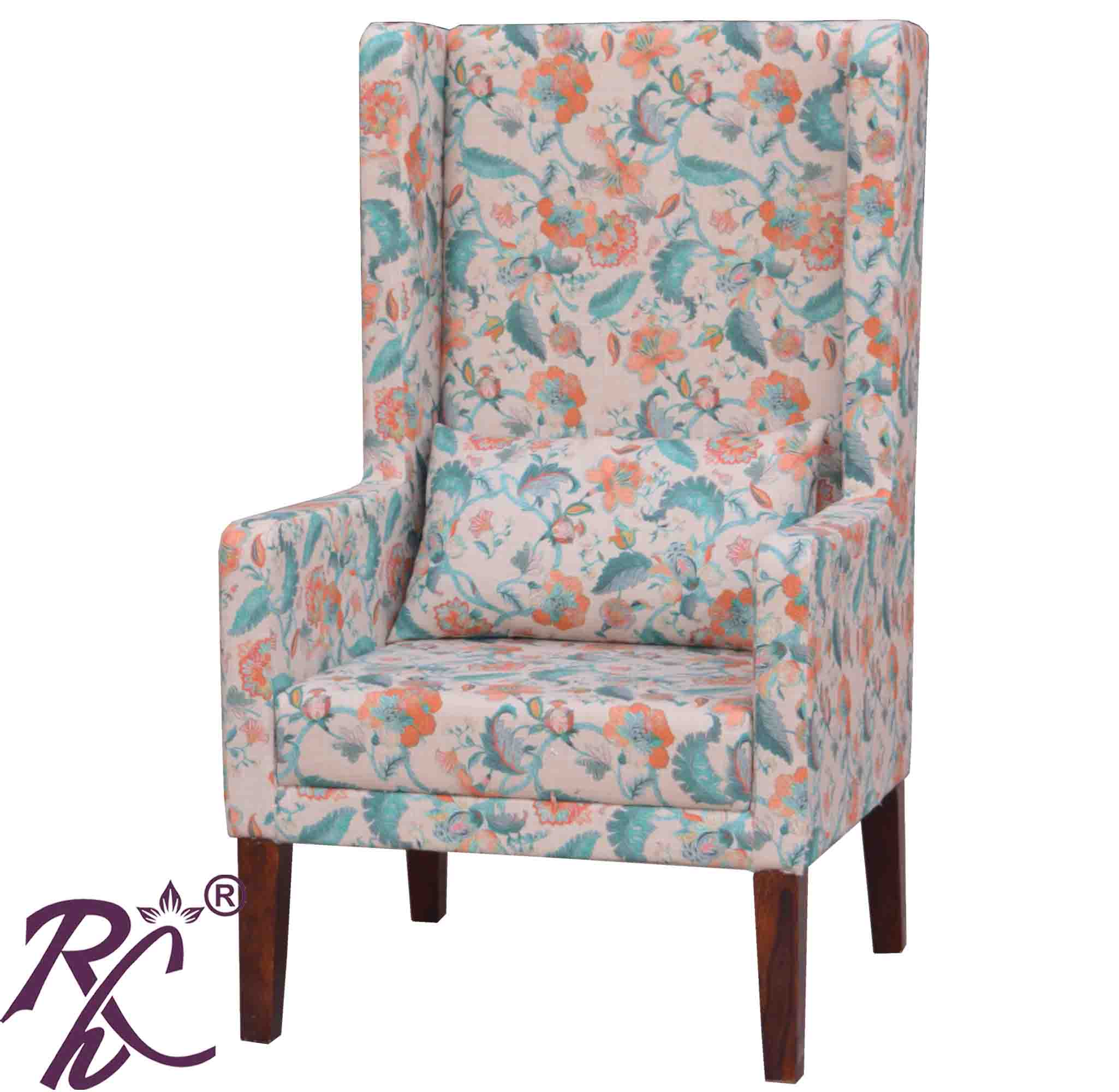 Solid Wooden Wing Chair | Wing Sofa