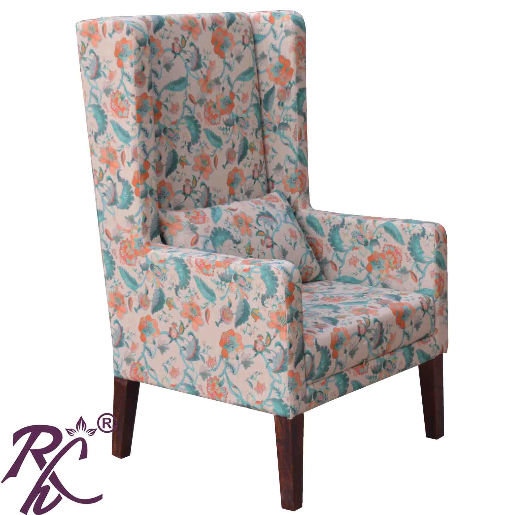 Solid Wooden Wing Chair | Wing Sofa
