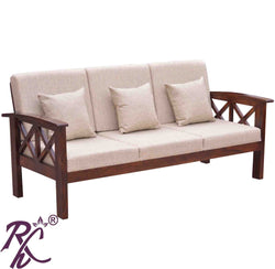 Solid Wood XX Design Sofa 3 Seater