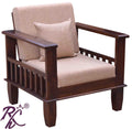 Solid Wood Magazine Holder Sofa One Seater