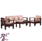 Solid Wood Magazine Holder Design Sofa Set 5 Seater