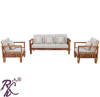 Solid Wood Magazine Holder Design Sofa Set 5 Seater