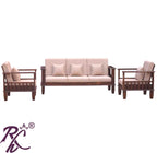Solid Wood Magazine Holder Design Sofa Set 5 Seater
