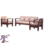 Solid Wood Magazine Holder Design Sofa Set 5 Seater