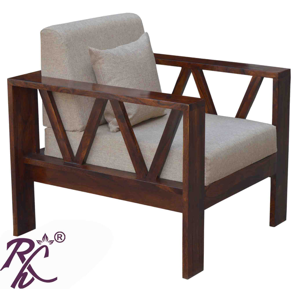 Solid Wood VV Design Sofa One Seater