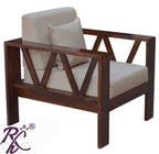 Solid Wood VV Design Sofa One Seater