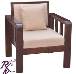 Solid Wood Raj Sofa One Seater