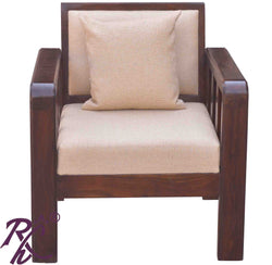 Solid Wood Raj Sofa One Seater