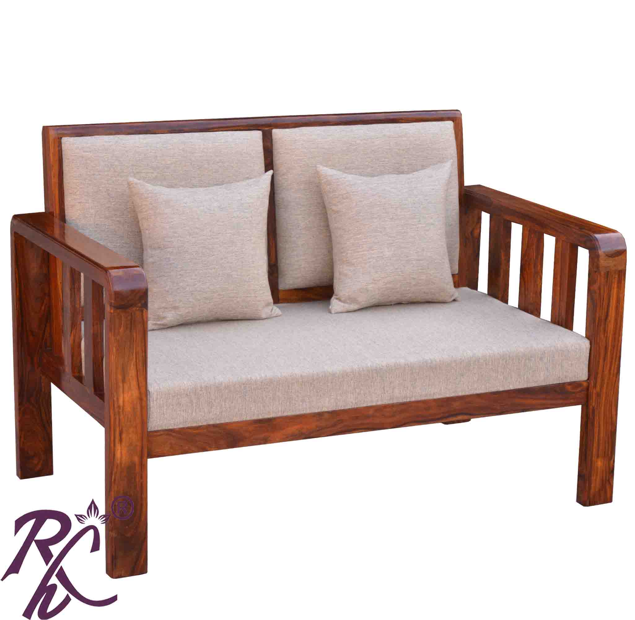Solid Wood Raj Sofa 2 Seater