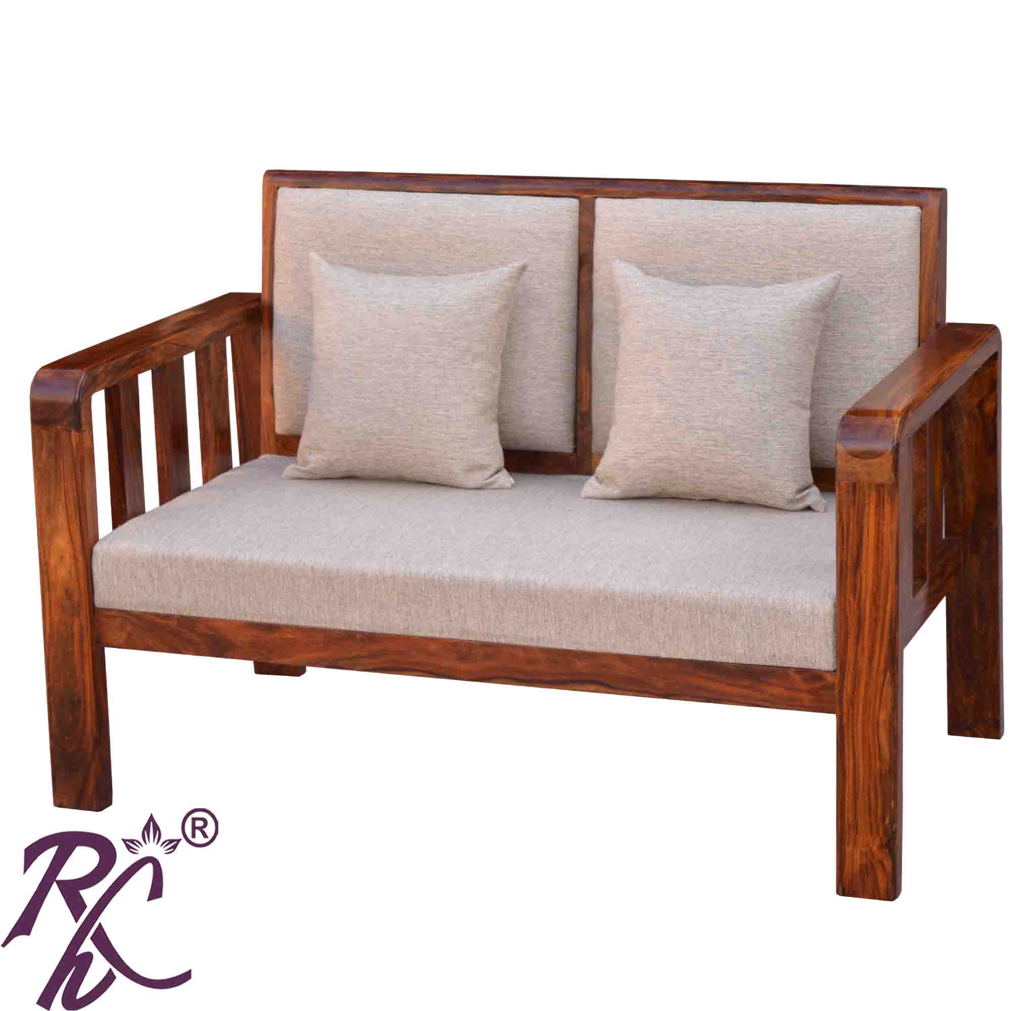 Solid Wood Raj Sofa 2 Seater