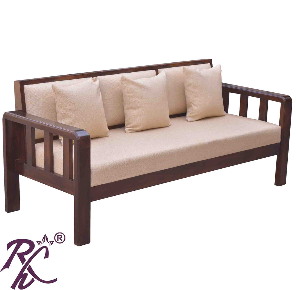 Solid Wood Raj Sofa 3 Seater
