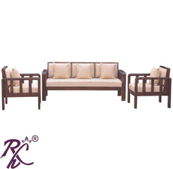 Solid Wood Raj Sofa Set  5 Seater