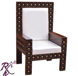 Solid Wooden Wood Bakhra Sofa 1 Seater